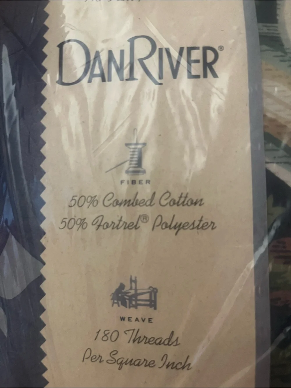 Dan River Floral Jacquard twin Sheets VTG Navy with Multi Floral Print charm